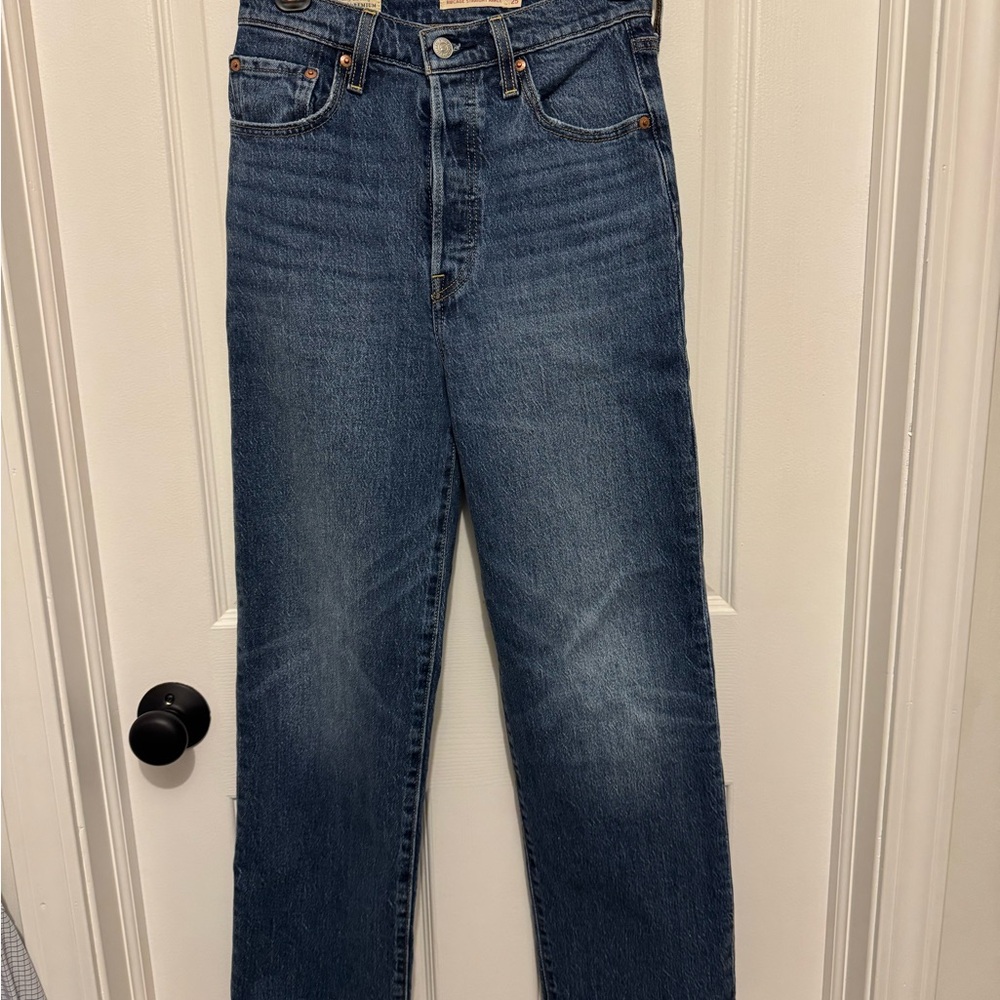 Levi's Straight Blue Jeans
